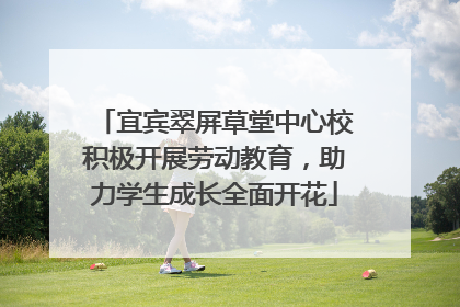 宜宾翠屏草堂中心校积极开展劳动教育，助力学生成长全面开花