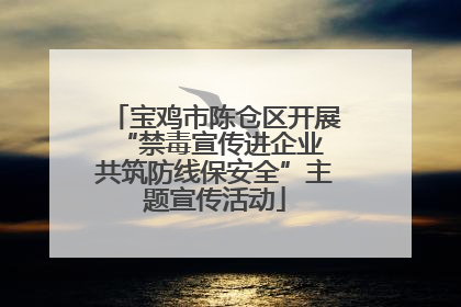宝鸡市陈仓区开展“禁毒宣传进企业 共筑防线保安全”主题宣传活动