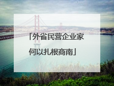 外省民营企业家何以扎根商南