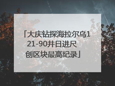 大庆钻探海拉尔乌121-90井日进尺 创区块最高纪录