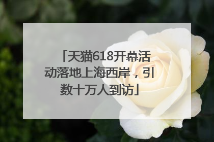 天猫618开幕活动落地上海西岸，引数十万人到访