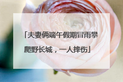 夫妻俩端午假期冒雨攀爬野长城，一人摔伤