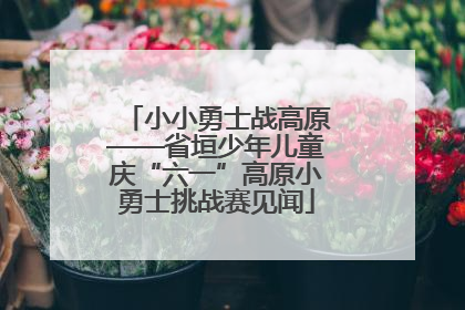 小小勇士战高原——省垣少年儿童庆“六一”高原小勇士挑战赛见闻