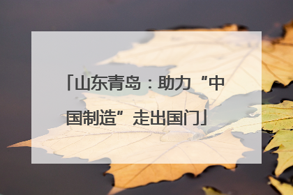 山东青岛：助力“中国制造”走出国门