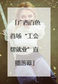 广西百色首场“工会帮就业”直播落幕