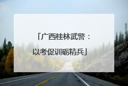 广西桂林武警：以考促训砺精兵