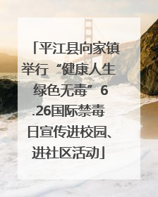 平江县向家镇举行“健康人生 绿色无毒”6.26国际禁毒日宣传进校园、进社区活动