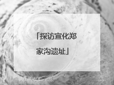 探访宣化郑家沟遗址