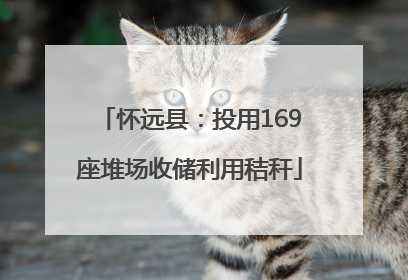 怀远县：投用169座堆场收储利用秸秆