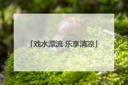 戏水漂流 乐享清凉