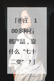 枣庄：100多种石榴产品，靠什么“七十二变”？