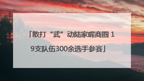 散打“武”动陆家嘴商圈 19支队伍300余选手参赛
