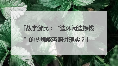 数字游民：“边休闲边挣钱”的梦想能否照进现实？