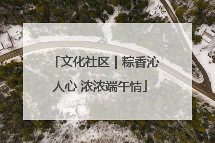 文化社区｜粽香沁人心 浓浓端午情