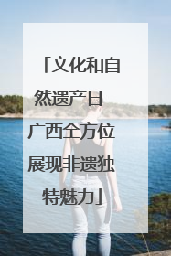 文化和自然遗产日 广西全方位展现非遗独特魅力