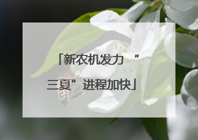新农机发力 “三夏”进程加快