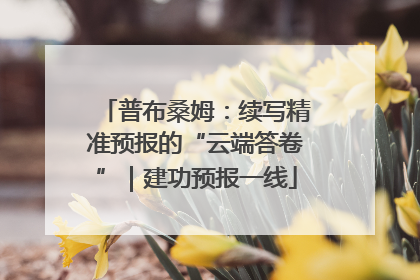 普布桑姆：续写精准预报的“云端答卷”｜建功预报一线