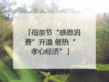 母亲节“感恩消费”升温 催热“孝心经济”