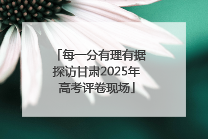 每一分有理有据 探访甘肃2025年高考评卷现场