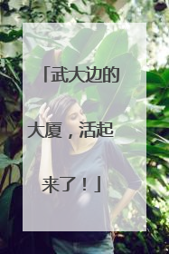 武大边的大厦，活起来了！