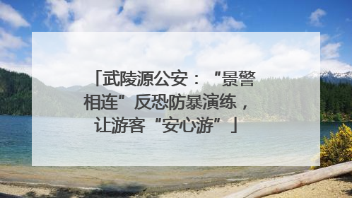 武陵源公安：“景警相连”反恐防暴演练，让游客“安心游”
