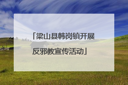 梁山县韩岗镇开展反邪教宣传活动