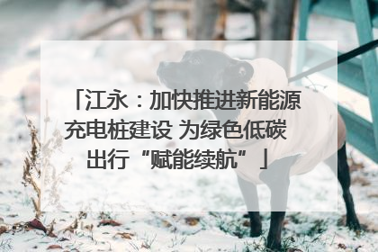 江永：加快推进新能源充电桩建设 为绿色低碳出行“赋能续航”