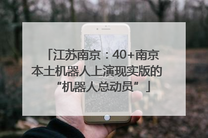 江苏南京：40+南京本土机器人上演现实版的“机器人总动员”