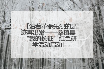 沿着革命先烈的足迹再出发——桑植县“我的长征”红色研学活动启动
