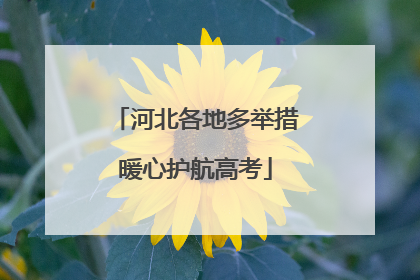 河北各地多举措暖心护航高考