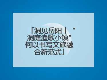 洞见岳阳丨“洞庭渔歌小镇”何以书写文旅融合新范式