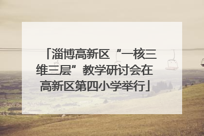 淄博高新区“一核三维三层”教学研讨会在高新区第四小学举行
