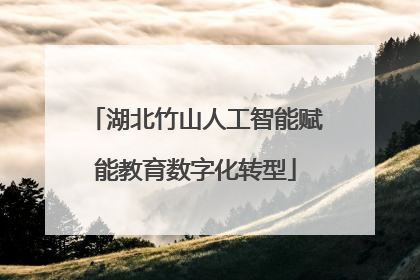 湖北竹山人工智能赋能教育数字化转型