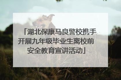 湖北保康马良警校携手开展九年级毕业生离校前安全教育宣讲活动