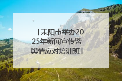 耒阳市举办2025年新闻宣传暨舆情应对培训班