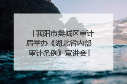 襄阳市樊城区审计局举办《湖北省内部审计条例》宣讲会
