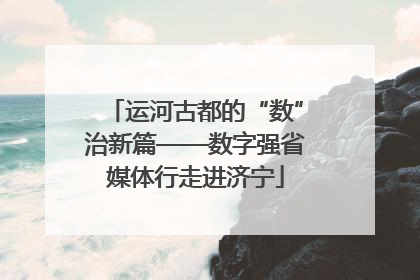 运河古都的“数”治新篇——数字强省媒体行走进济宁