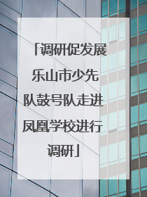 调研促发展 乐山市少先队鼓号队走进凤凰学校进行调研