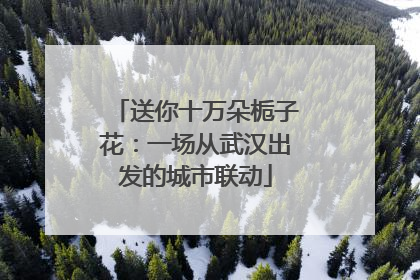 送你十万朵栀子花：一场从武汉出发的城市联动