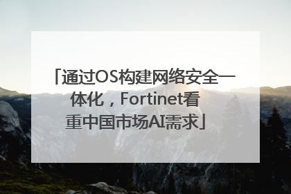 通过OS构建网络安全一体化，Fortinet看重中国市场AI需求