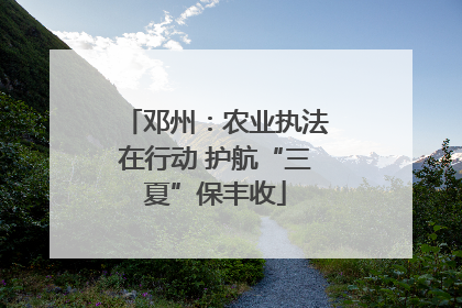 邓州：农业执法在行动 护航“三夏”保丰收