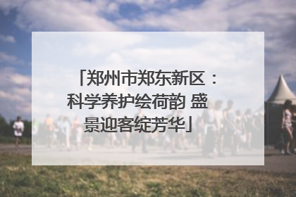 郑州市郑东新区：科学养护绘荷韵 盛景迎客绽芳华