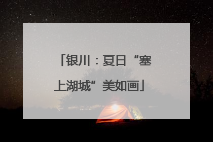 银川：夏日“塞上湖城”美如画