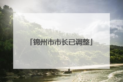 锦州市市长已调整