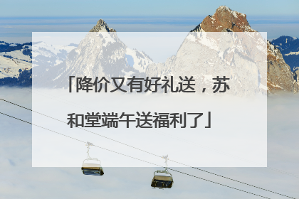 降价又有好礼送，苏和堂端午送福利了