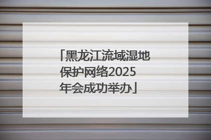 黑龙江流域湿地保护网络2025年会成功举办