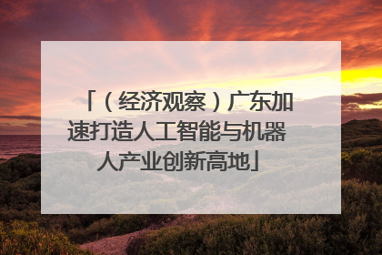 （经济观察）广东加速打造人工智能与机器人产业创新高地