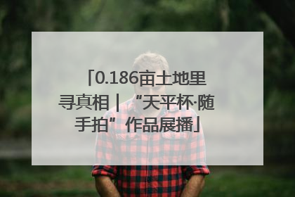 0.186亩土地里寻真相｜“天平杯·随手拍”作品展播