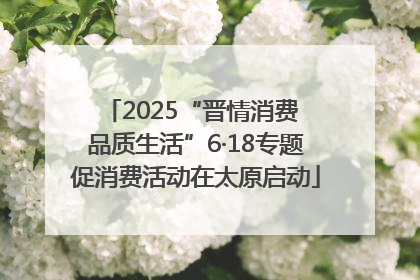 2025“晋情消费 品质生活”6·18专题促消费活动在太原启动