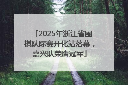 2025年浙江省围棋队际赛开化站落幕，嘉兴队荣膺冠军